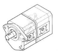 Hydraulikpumpe 6,3+14cc für Landini Schlepper Power Farm Globus Legend / Nachbau zu Bosch 0510465362