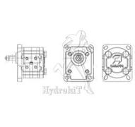 BG1 10 cm3 Zahnradpumpe - Rechtsdrehung - Italienischer Flan