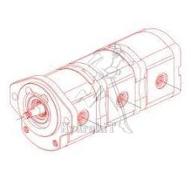 Dreifache Hydraulikpumpe der Serie JCB 801