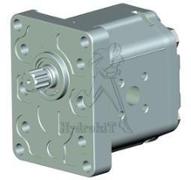 Pompe engrenages GR2 8 cm3 - rotation droite - flasque Italien arbre cannelé DIN Z9