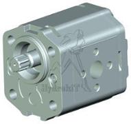 Pompe engrenages GR2 8 cm3 - rotation gauche - flasque vis traversant arbre cannelé DIN Z9