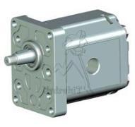 Zahnradpumpe 25cc Drehrichtung rechts Konus 1/8  Frontflansch 71,5x96,2mm Anschlüsse G3/4" G1/2"