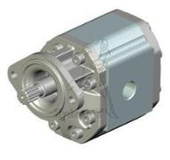 Pompe engrenages GR3 38 cm3 - rotation droite - flasque SAE A arbre cannelé SAE B Z13