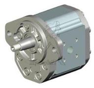 Pompe engrenages GR3.5 63 cm3 - rotation droite - flasque SAE B arbre conique 1/8