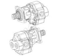 Pompe engrenage camion 61cm3 bidirectionnelle 8 dents DIN5462 - orifices latéraux/arrières G1''