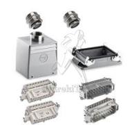 Connecteur 32 points avec prise latérale + embase en saillie + inserts M/F + presse-étoupe