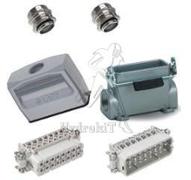 Connecteur 16 points avec prise droite + embase en saillie + inserts M/F + presse-étoupes