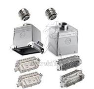 Connecteur 32 points avec 2 prises droites (leviers & ergots) + inserts M/F + presse-etoupes