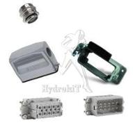 Connecteur 10 points avec prise latérale + embase encastrée + inserts M/F + presse-étoupe