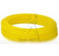Tuyau pneumatique polyamide semi-rigide Ø6/4 - 25 bar - jaune