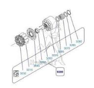 KIT(A) ROTIERENDES PM25 MIT KOLBEN - Poclain 45KV250