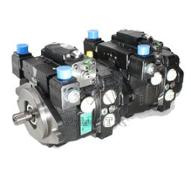 Pompe à pistons circuit fermé 2x14cm3/tr - commande Prop 12V- SAE-B - 13 Dents - PTO 9dents