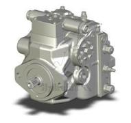 Pompe à pistons circuit fermé H1P 45cm3/tr - commande Prop - SAE-B - 15 dents - PTO SAEB