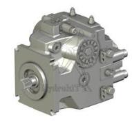 Pompe à pistons circuit fermé H1P 210cm3/tr - commande Prop - SAE-E - 27 dents - PTO SAEA