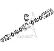 Druckmessadapter mit Kupplungen G3/4" flachdichtend