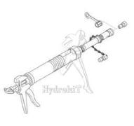 Pistolet de remplissage cartouche 400gr - pour pompe BEKA GROENEVELD