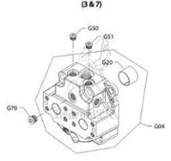 END CAP ASSEMBLY-90M100_AXIAL PORTS