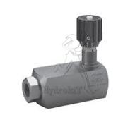 Régulateur de débit en ligne 2 voies 1 à 55 l/min 1/2 Gaz - molette - unidirectionnel