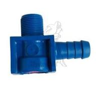 M-Endstück(blau) mit Gewinde