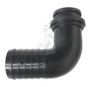 Gebogener Schlauchanschluß 30mm für