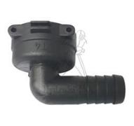 Stülptülle mit Schlauchanschluß 90°