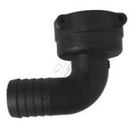 Stülptülle mit Schlauchanschluß 90°