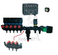 Feldspritzenarmatur Komplett 5 Teilbreiten 3 mechanische Hähne Filter bis 200L + Manometer