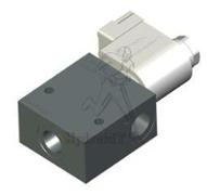 Electrovanne à tiroir 3/2 - G1/4 - 12vdc - 12 l/min - 230bar - Deutsch
