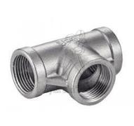 Té égal Fem/Fem/Fem - G1"1/2 - Inox 316L