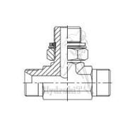1/4 BSP-Dreh-T-Stück mit Außengewinde
