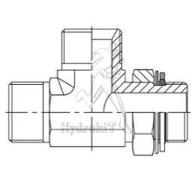 Té male orientable renversé 1/4 BSP