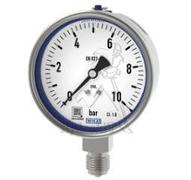 Manomètre Ø160mm raccord vertical 0/200 bar - 1/2NPT - Tout Inox - simple graduation - WIKA