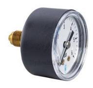 Manomètre Ø40mm raccord arrière 0/40 bar - G1/8 - ABS - sec - simple graduation - sans collerette