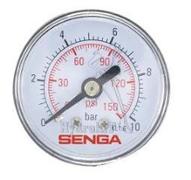 Manomètre Ø50mm raccord arrière 0/10 bar - G1/4 - ABS - sec - sans collerette