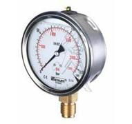 Manomètre Ø63mm raccord vertical 0/1000 bar - G1/4 - Inox/Laiton