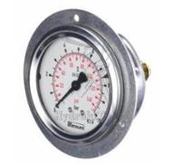 Manomètre Ø63mm raccord arrière 0/100 bar - G1/4 - Inox/Laiton