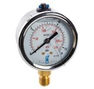 Manomètre Ø63mm raccord vertical 0/160 bar - G1/4 - Inox/Laiton