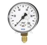 Manomètre Ø63mm raccord vertical 0/160 mbar - G1/4 - Acier - sec - simple graduation - WIKA