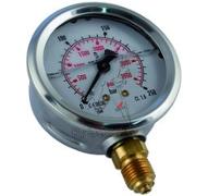 Manomètre hydraulique à glycérine Ø63mm raccord vertical 0-40 bar