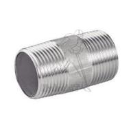 Union égal mâle/mâle - G1/2 conique - Inox 316L - Longueur 100mm