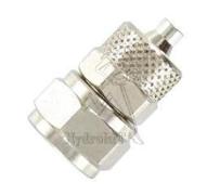 Union femelle pneumatique droit à coiffe Ø6 - G1/4 BSP - laiton nickelé