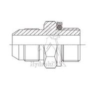 Union male 1/2 JIC - 1/4 BSP cylindrique - joint+bague