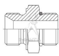 Außengewinde 1/2BSP - M22X150 DIN 60°