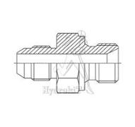 Union male 1' 1/16 JIC - 3/4 BSP cylindrique - cône 60°