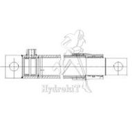Vérin simple effet tige Ø50 - Course 700 mm - Entraxe fermé 860 mm - renforcé