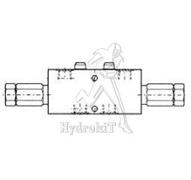 Valve d'équilibrage double G1/2 - 80L/min - R:7.6/1 - 210bar