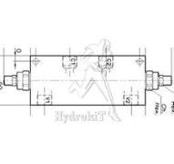 Valve d'équilibrage double G1 - 160L/min - R:6.2/1 - 350bar