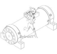 Vérin rotatif HELAC L30-17- 360° 1900 Nm mtg pied S1 + valve