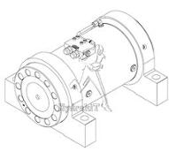 Vérin rotatif HELAC L30-125 180° 14000 Nm mtg pied S2 +valve