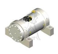 Vérin rotatif HELAC L30-165 180° 19000 Nm mtg pied S2 +valve
